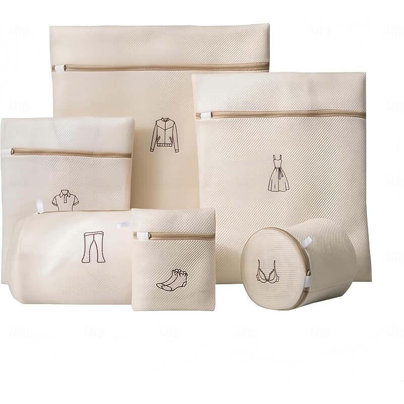 TAILI Mesh Laundry Bags, Washing Machine Bags, Reusable Travel Laundry Pouch With Zipper, Delicate Washing Machine Net Pouches For Travel, Shoes, Bra, Pants, Coat, Sock, Sneaker, Underwear
