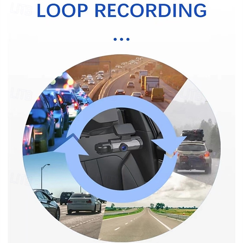 1080P HD dual camera dash cam with 3.16 inch HD screen and 32G memory card4