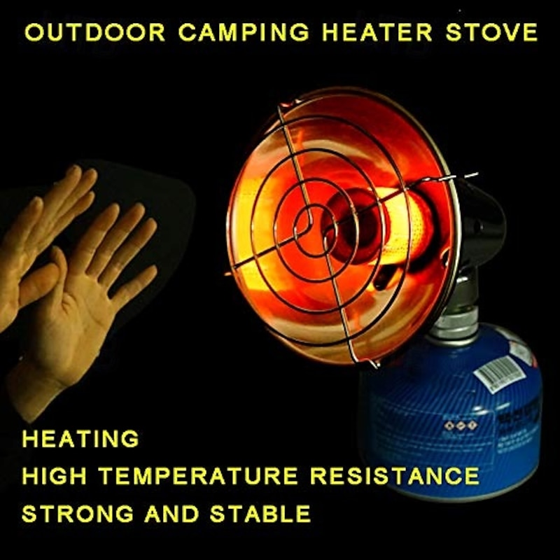 Outdoor Portable Heating Gas Heater Stove Camping Mini Heater Protective Grille Cover Winter Fishing Tent with Storage Bag Improved