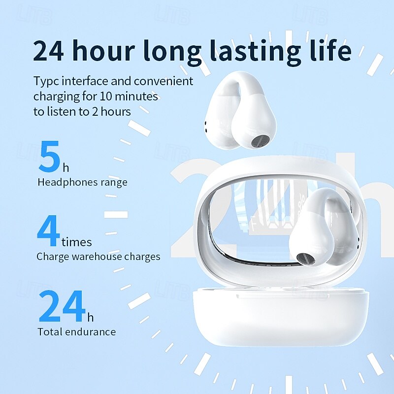 JR01 True Wireless Headphones TWS Earbuds In Ear Bluetooth 5.3 Deep Bass for Apple Samsung Huawei Xiaomi MI  Camping / Hiking Running Fitness Office Business2