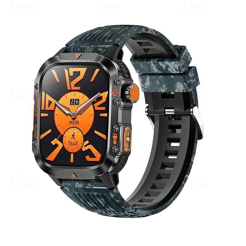 HT36 Smart Watch 2.01 inch Bluetooth Pedometer Call Reminder Sleep Tracker Heart Rate Monitor Sedentary Reminder Compatible with IP68 Touch Screen Heart Rate Monitor Blood Pressure Measurement4