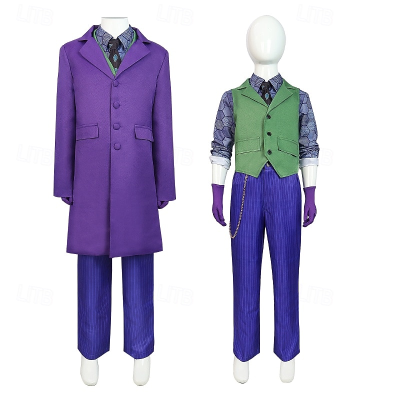 Folie à Deux Joker 2 Joker Clown Cosplay Costume Outfits Costume Party Halloween Costume  Movie Cosplay for kid's Carnival