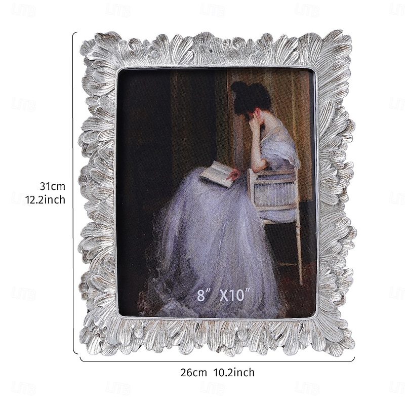 Palm Leaf Decorative Photo Frame, Resin Material, Horizontal and Vertical Use, Multi-Color Options, Perfect for Home Photo Display, Photography Props, Living Room, Bedroom, and Study Décor4