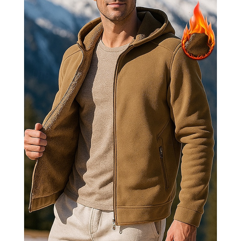 Women's Hiking Jacket Fleece Jacket Thermal Jacket Outdoor Thermal Warm Hiking Outfits Hiking Clothes Winter Autumn / Fall Top Fishing Camping / Hiking / Caving Running Solid Color Black Blue Green