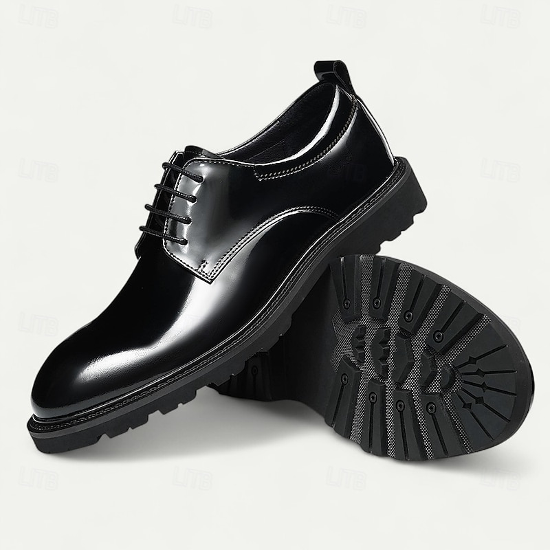 Men's Light Brown Oxford Dress Shoes Classic Lace-Up Business Formal Footwear for Office, Weddings and Evening Events4