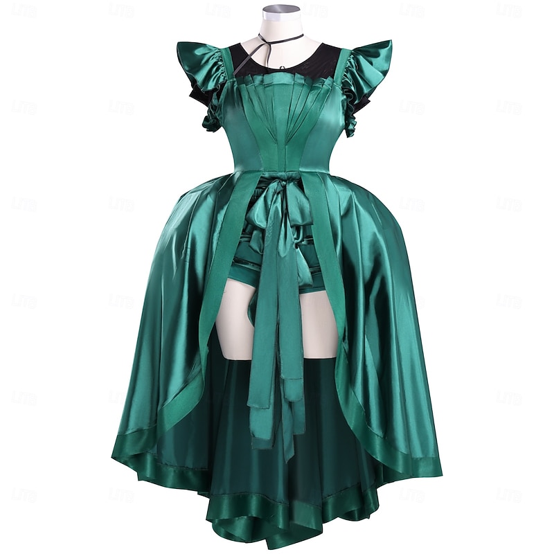 Agnes Garner Halloween Dress Fancy Costume Ball Gown Gothic Horror Gothic Horror Scary Costume Adults' Women's Halloween Carnival Performance Party Easy Halloween Costumes Dress Up2