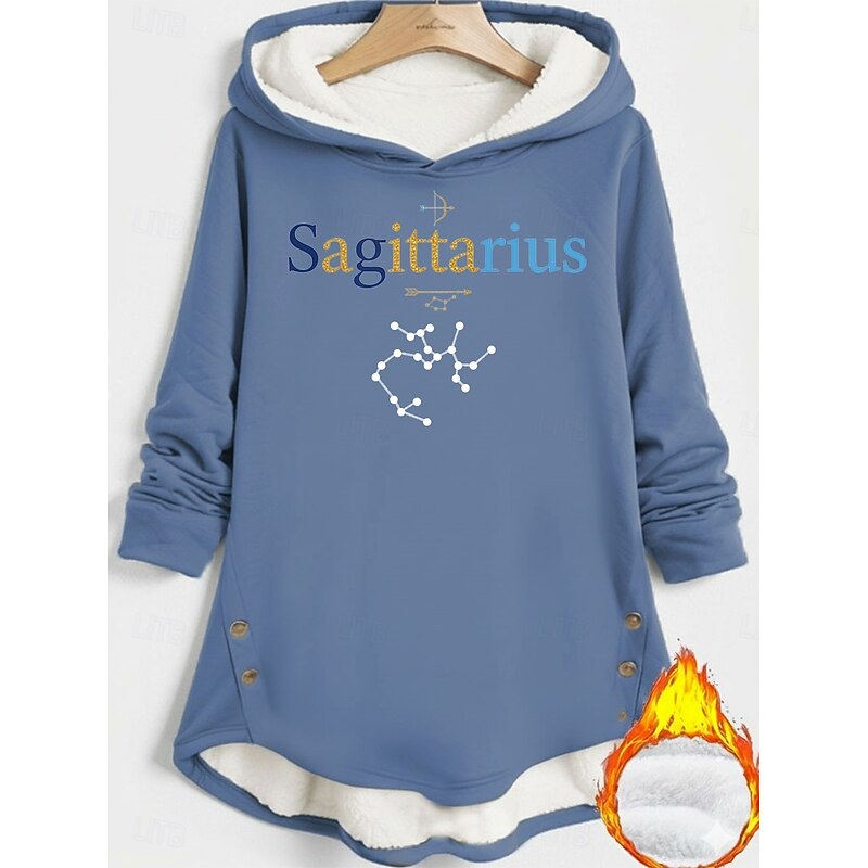 Women's Pullover Hoodie Sweatshirt Letter Warm Casual Long Sleeve Hooded Long Tops Street Dailywear Holiday Buttons Print Black Dark Pink Red Blue Gray Fall Winter3