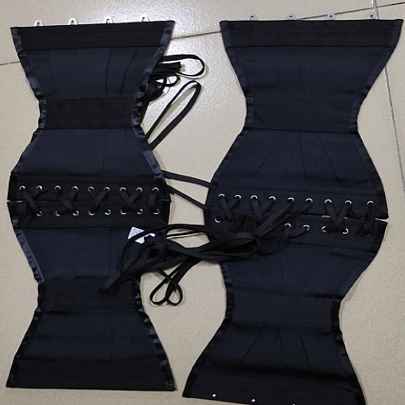 Women's Corset Shapewear Waist Cincher Shapewear Sexy Corset Casual Sweet Pure Color Backless Vacation Street Date Sleeveless Cold Shoulder Black Spring Fall Tailored Fit2