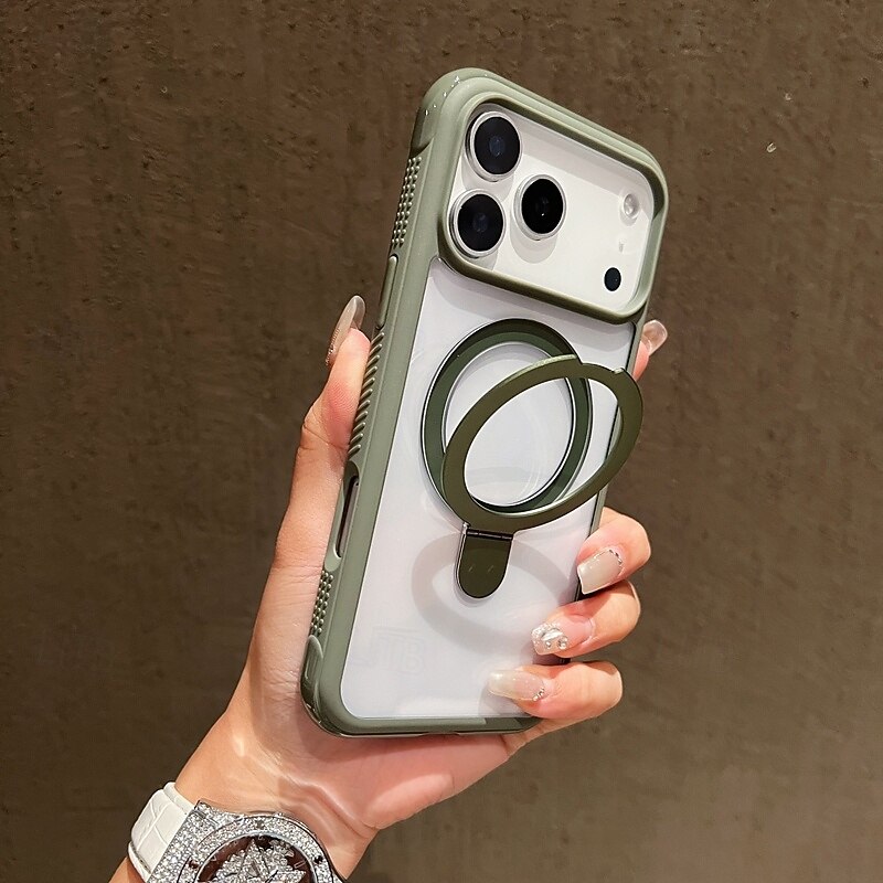 Phone Case For iPhone 17 Pro Max 17 Air 16 15 14 Pro Max Plus 13 Pro Max Back Cover with Stand Holder Shockproof Retro TPU Acrylic4