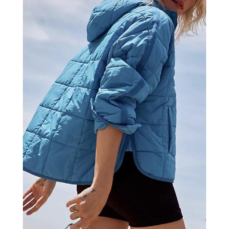 Women's Pullover Hoodie Sweatshirt Plain Casual Long Sleeve Hooded Regular Tops Street Holiday Going out Buttons Black Dark Green Fuchsia Orange Army Green Fall Winter3