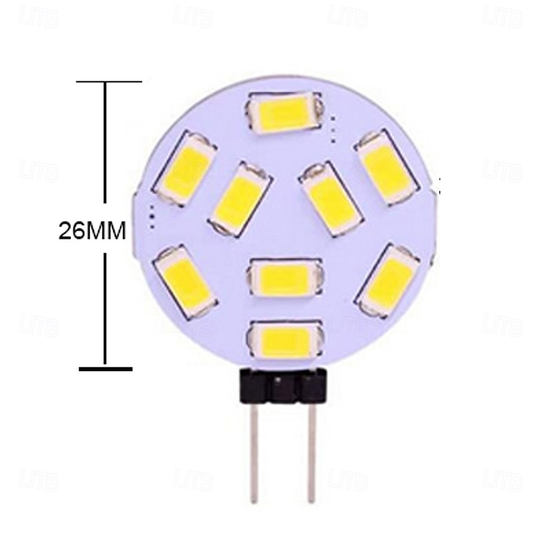 G4 LED Disc Bulb 2W AC DC 12V 24V Under Cabinet Puck Light Bulbs G4 LED T3 20W Halogen JC Bulb Replacement 10Pcs2