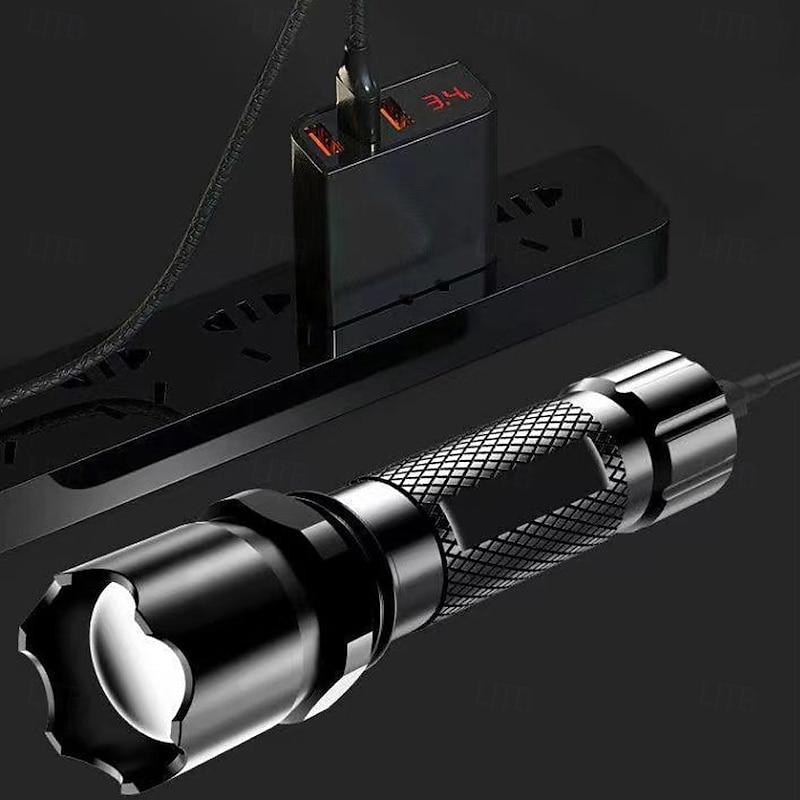 USB-Rechargeable Mini LED Flashlight Super Bright Compact Portable for Students  Suitable for Home Outdoor Use with Long-Range Illumination4