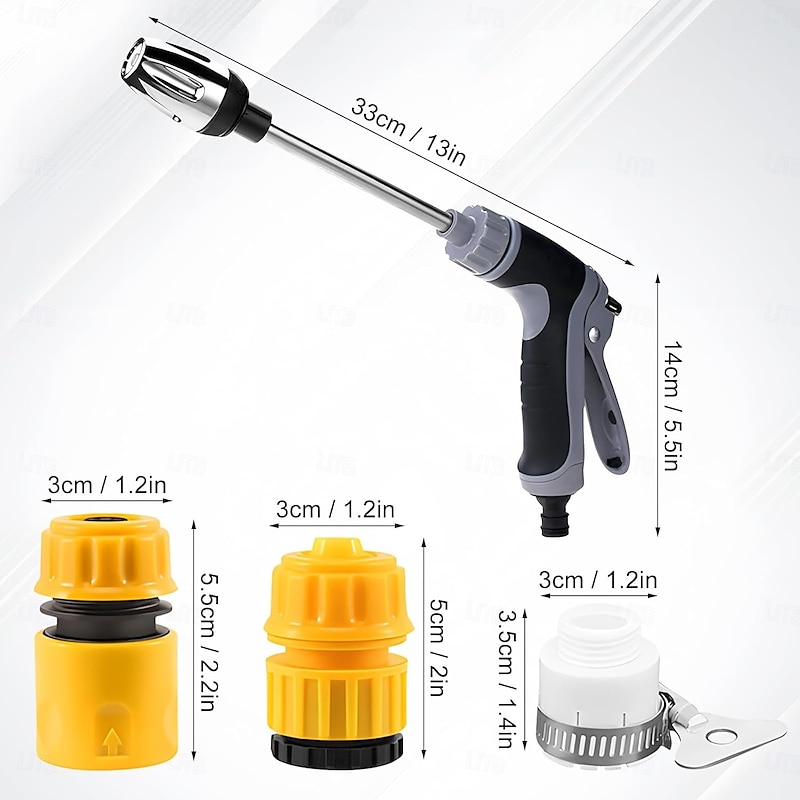 Waterblitz Pressure Washer,2025 Upgraded Waterblitz High Pressure Water,Various Spray Effects, Water Blitz Hose Nozzle with 360 Rotating2