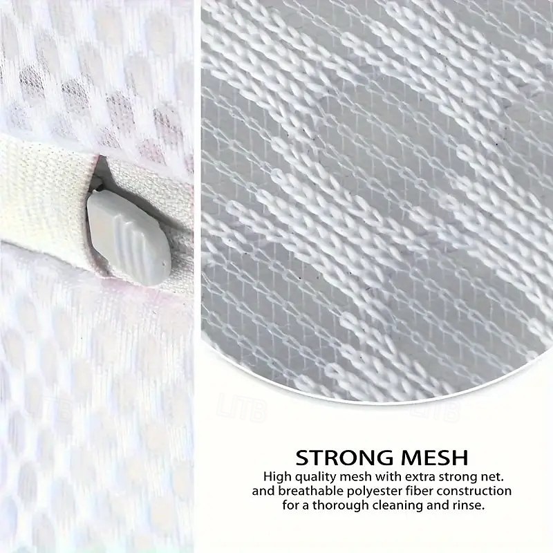 2/4Pcs Shoe Laundry Bags, Large Gray Mesh Zipper Wash Bags for Sneakers, Sports Shoes, Boost Shoes, Slippers, Gym Shoes, Protective Shoe Washing and Drying Bags4