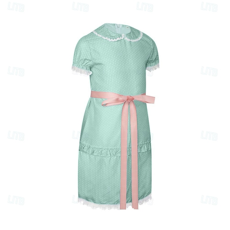 Ghost Twins Halloween Dress The Shining Cosplay Horror Kid's Women's Carnival Masquerade Dailywear Easy Halloween Costumes Dress Up4