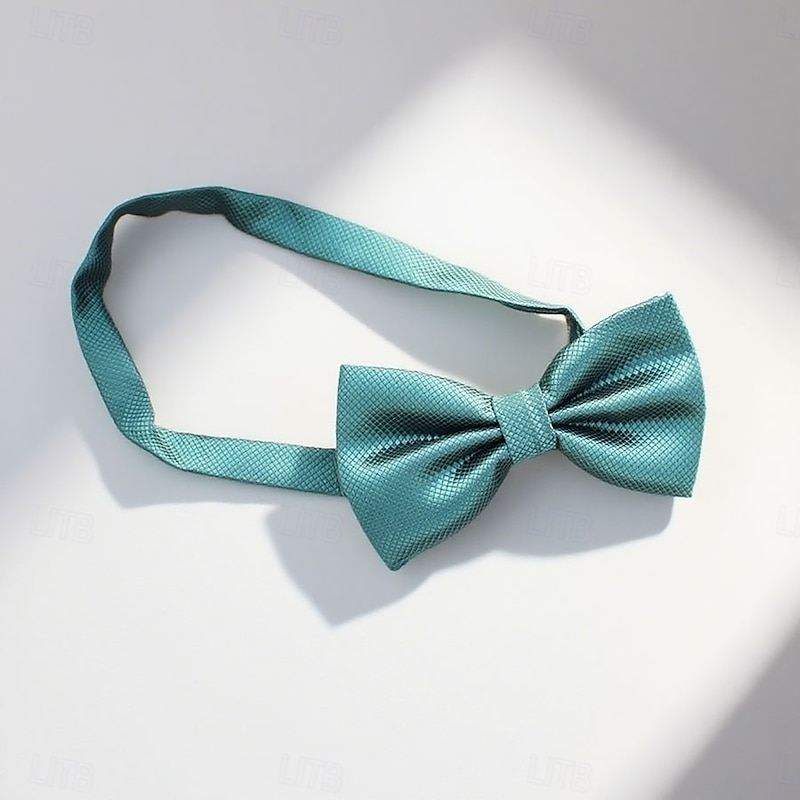 Men's Bow Tie Office / Business Traditional / Classic Solid / Plain Color Formal Evening Wedding Party Date4