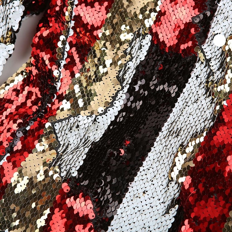 Men's Blazer Jacket Shawl Collar Fashion Party Line Blazer Multicolor Slim Fit Single Breasted One-button4