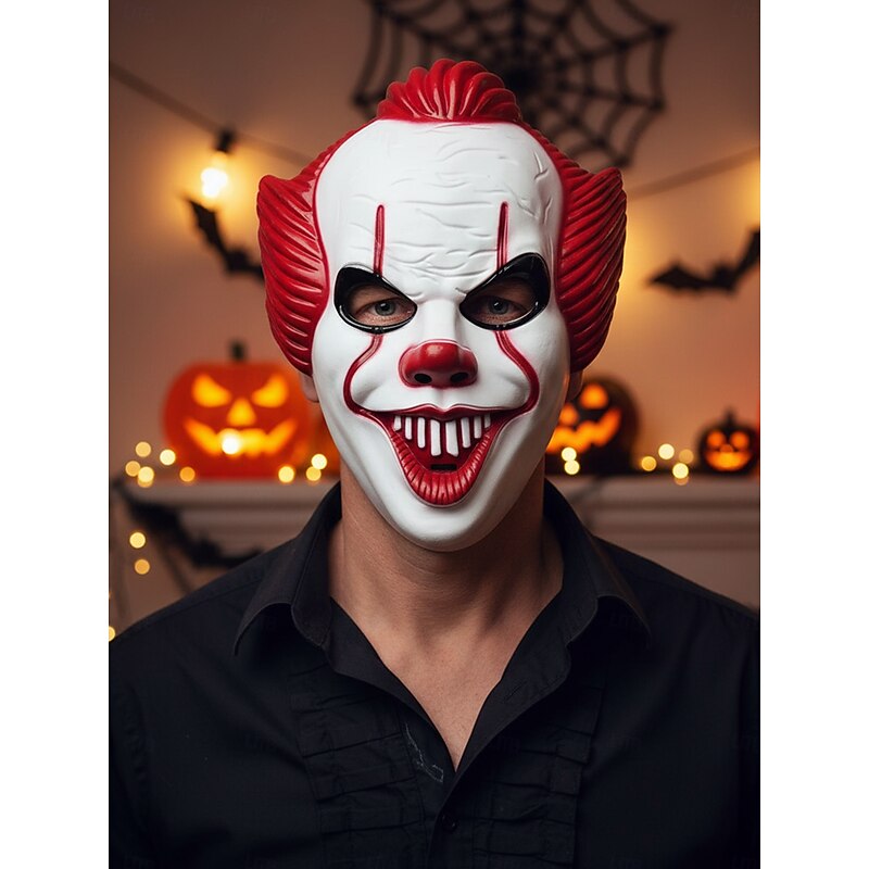 Women's Halloween Scary Clown Mask - Creepy Horror Costume Accessory for Party, Cosplay and Masquerade Events