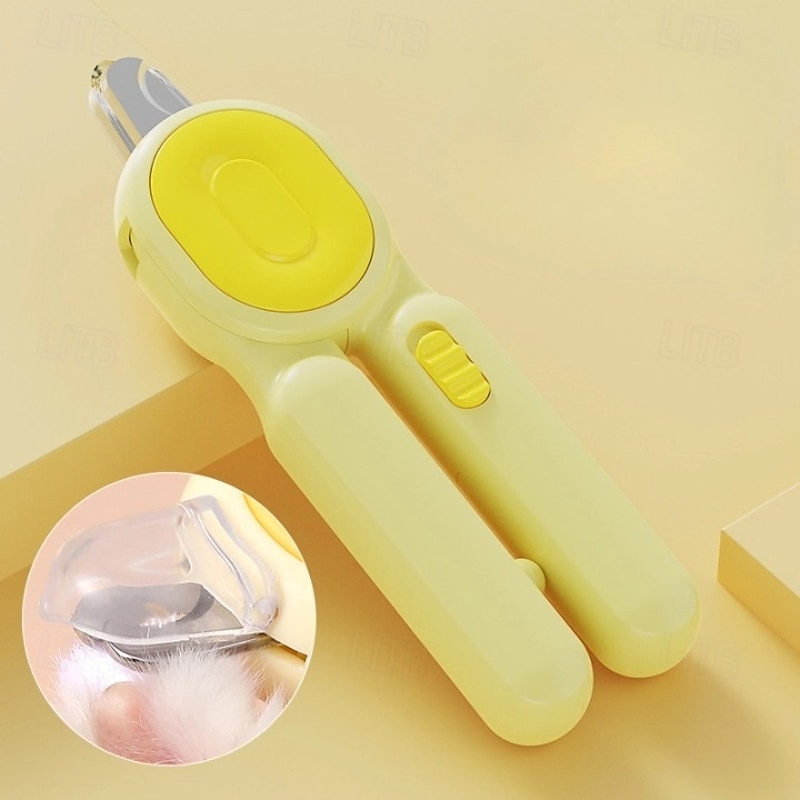 Safety Sensor, Cat Dog Nail Clippers Trimmer, Pet Nail Clippers with LED Light for Pet Claw Care Avoid Overcutting, Nail File Razor Sharp Blade3