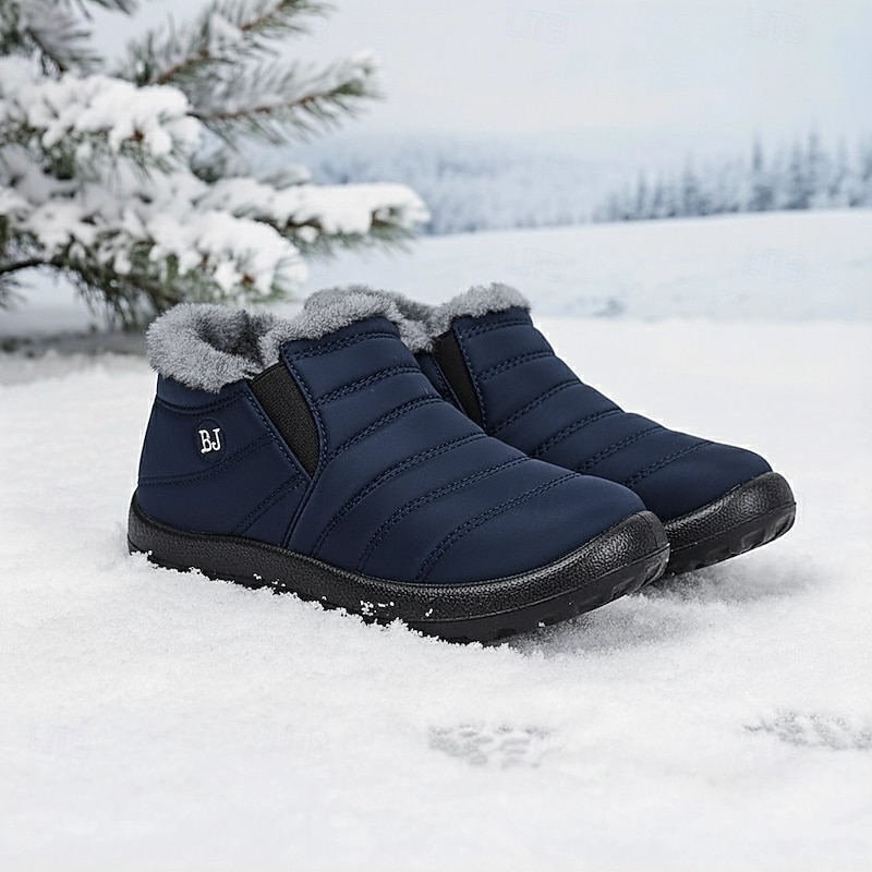 Women's Winter Warm Waterproof Ankle Boots, Insulated Fleece-Lined Non-Slip Snow Boots - Ideal for Outdoor Activities, Cold Weather, and Snowy Conditions2