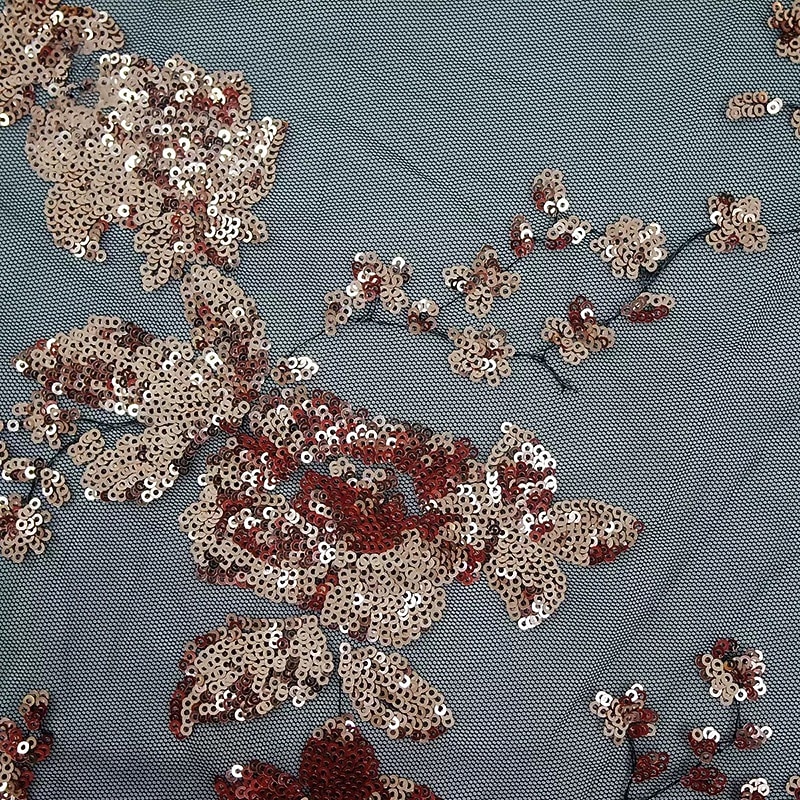 Black and Gold Floral Sequin Applique A-Line Evening Gown High-low Gown Elegant Formal Dress Formal Wedding Asymmetrical Short Sleeve Off Shoulder Sequined with Sequin Appliques 20252