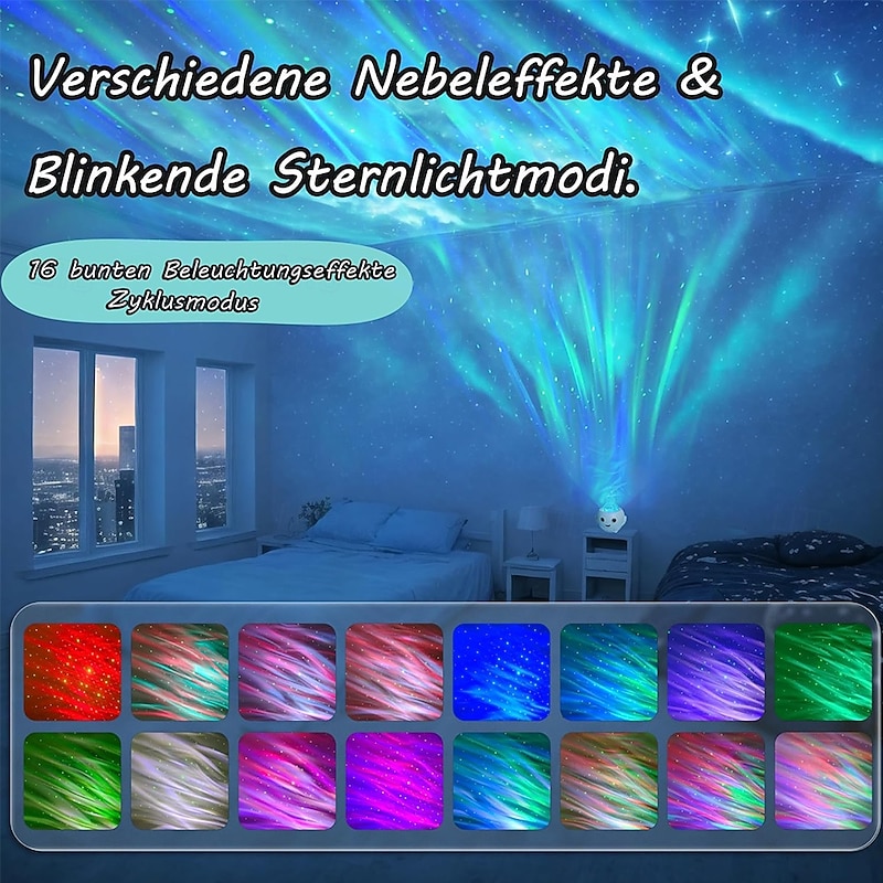 16 Modes Starry Sky Projector LED Night Light Kids Starlight Projector Galaxy Projector Remote Control Timer Star Projector Night Light for Children Adults Party Easter Gifts2