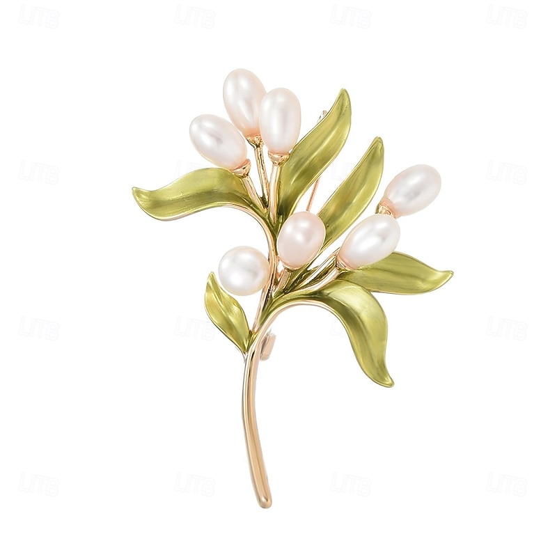 Brooches Classic Retro Geometrical Flower Elegant Fashion Personalized Simple Brooch Jewelry Green For Wedding Party Gift Engagement Prom Festival3