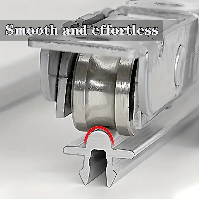 10pcs Steel & Aluminum Alloy Sliding Door and Window Rollers, Stainless Steel Pulley Wheels for Track Doors and Window Tracks2