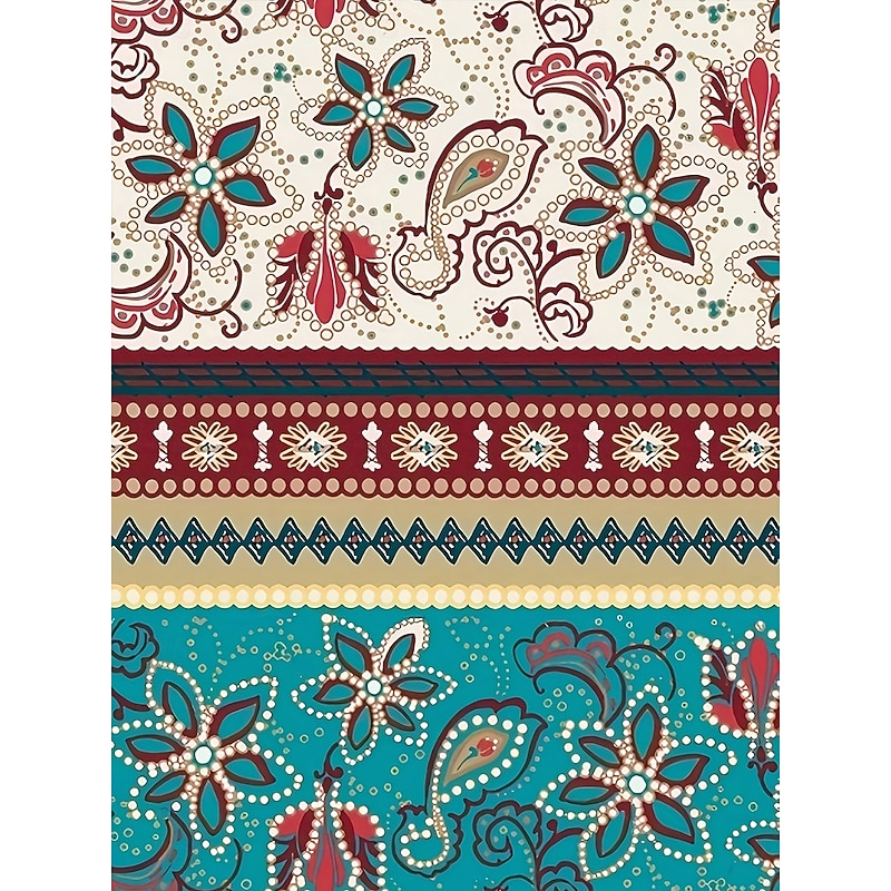 Women's Slacks Leggings Cozy Leggings Vacation Vintage Streetwear Full Length Natural Graphic Geometric Paisley Elastic Waist Print Comfy Outdoor Comfortable High Elasticity Outdoor Vacation Street3