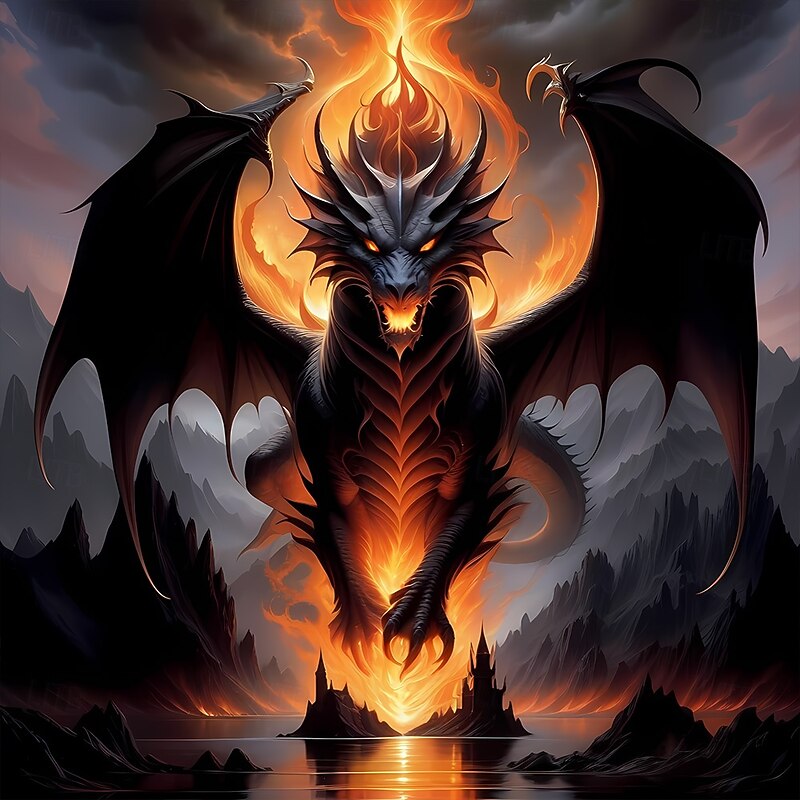 Halloween Men's Dragon Hellfire Flames Devil Shirt Button Up Shirt Long Sleeve Dark Gothic Style Holiday Streetwear Spring Fall Turndown 3D Print Collared Shirts Black / Green Black / Purple Black4