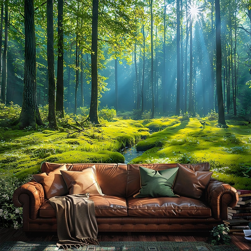 Tapestry Blanket Wall Hangings Forest Tropical 3D Bedroom Living Room Dorm Home Decor3