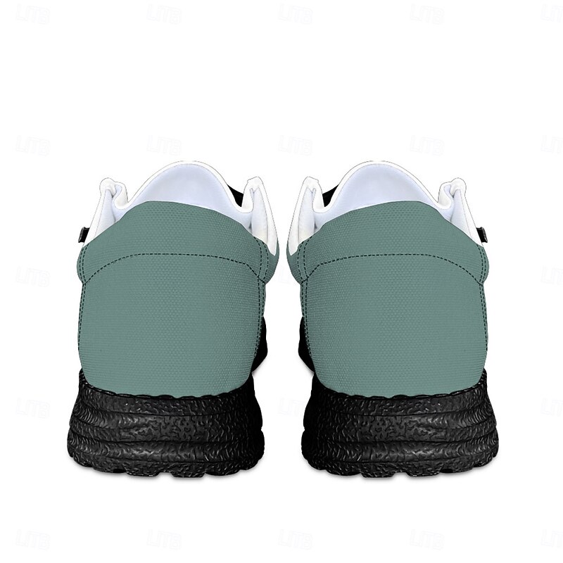 Men's Lace-Up Canvas Shoes with Zombie Skull Print, Casual Boat Shoes Spooky Halloween Party and Walking4