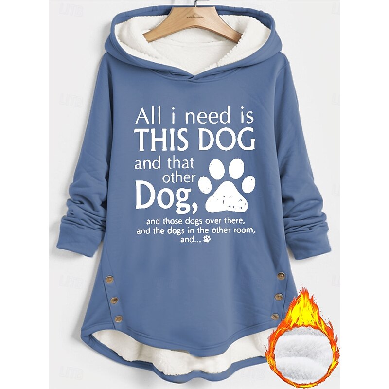 Women's Pullover Hoodie Sweatshirt Graphic Letter Warm Casual Fuzzy Long Sleeve Hooded Long Tops Casual Sports Print Black Pink Red Blue Gray Fall Winter