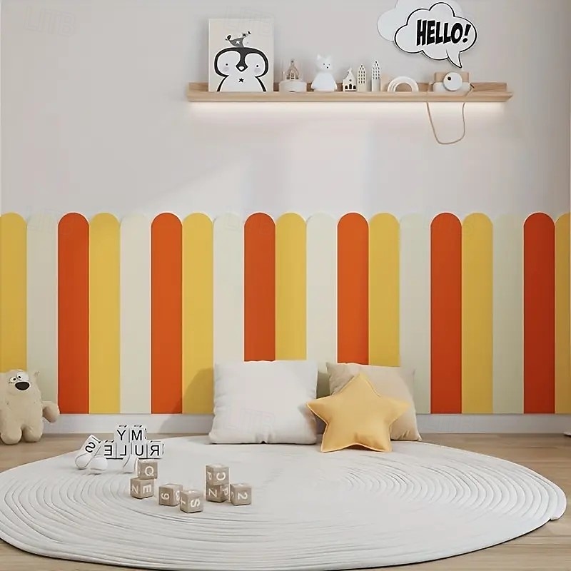 10pcs Arch Pattern Self-Adhesive Wall Stickers, Removable and Repositionable Home Décor, Easy to Install, Perfect for Living Room, Entryway, Bedroom, and Other Indoor Spaces4