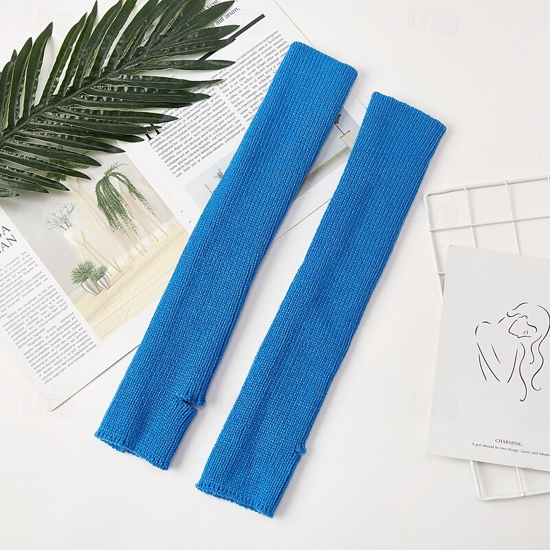 Women's Leg Warmers Boot Cuffs Outdoor Daily Holiday Solid Color Acrylic Fibers Casual Elastic 1 Pair