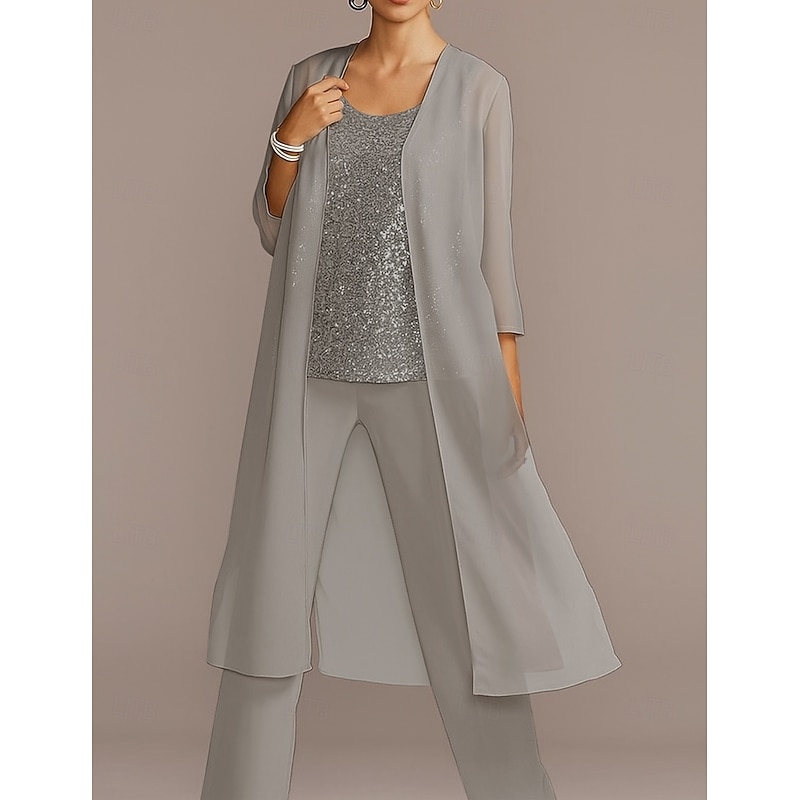 Chiffon 3/4 Sleeve Shrugs Cape  For Party Evening Mother of Bride  Wedding Guest Simple Pure Color Wedding Wraps dress to impress4