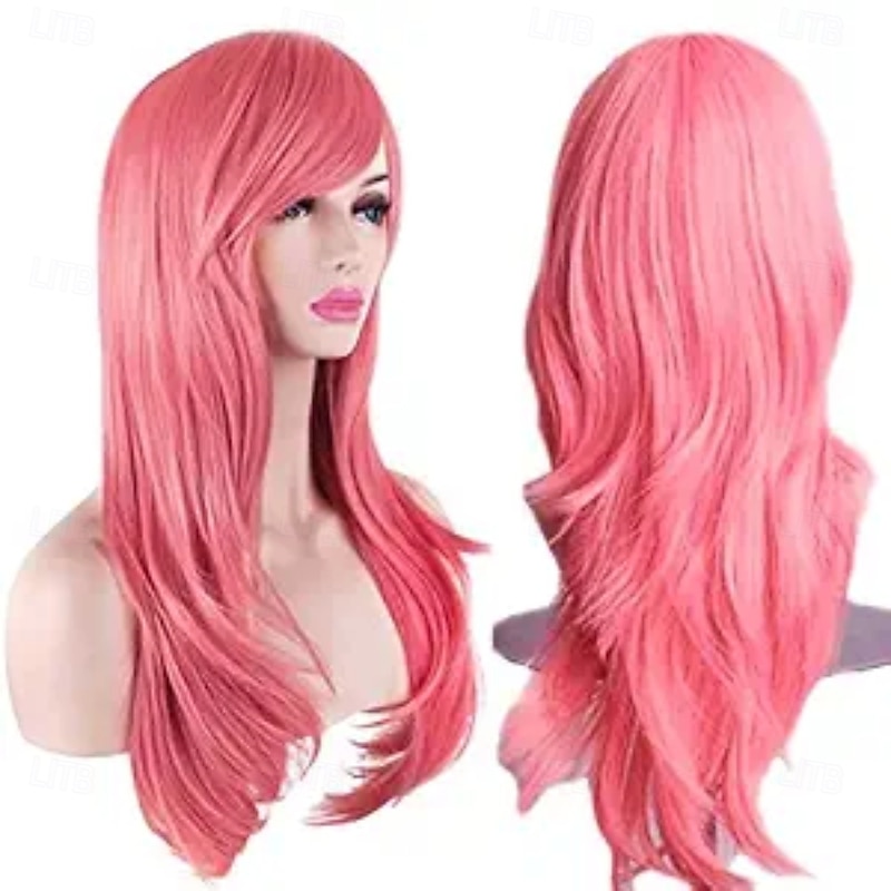 28 inch Fashion Wigs Long Wavy Curly Hair Cosplay Wig