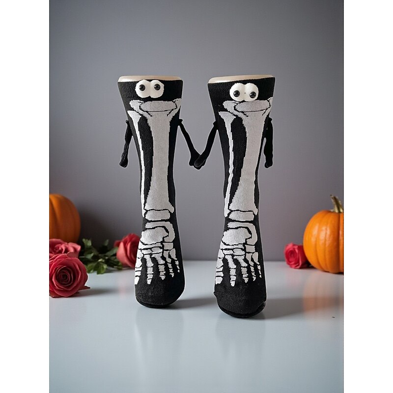 Women's Socks Nylon Bone Halloween Party4