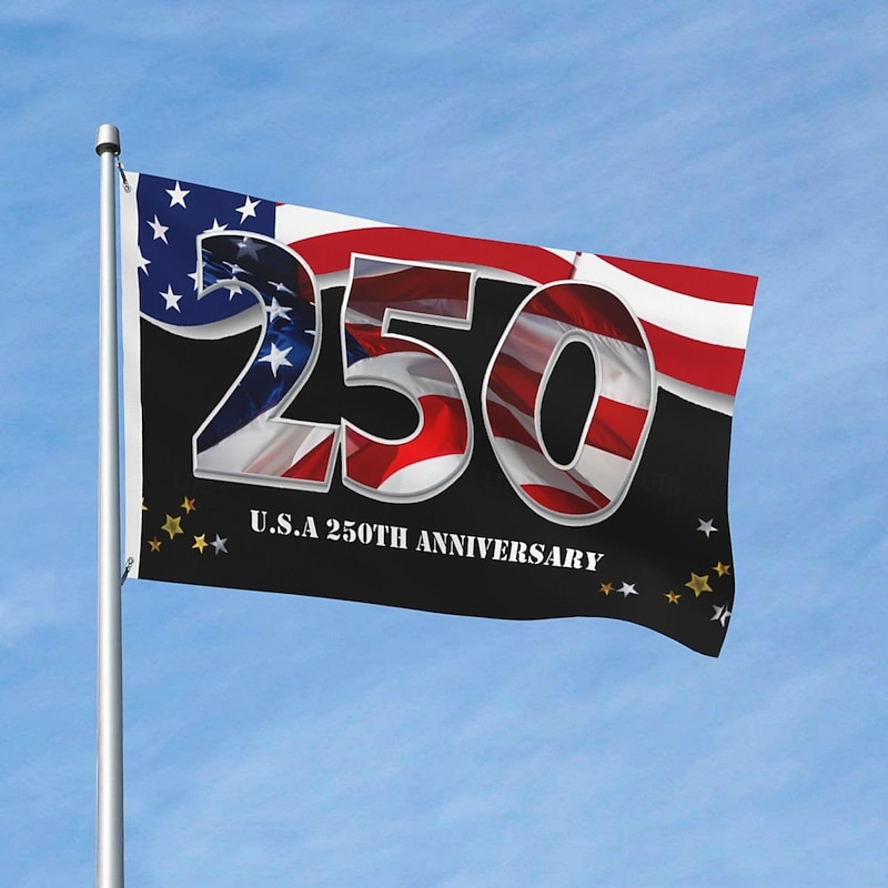 1776-2026 United States 250th Anniversary Flag, Patriotic American 250 Years Commemorative Outdoor Banner for Garden, Yard, or House Decoration