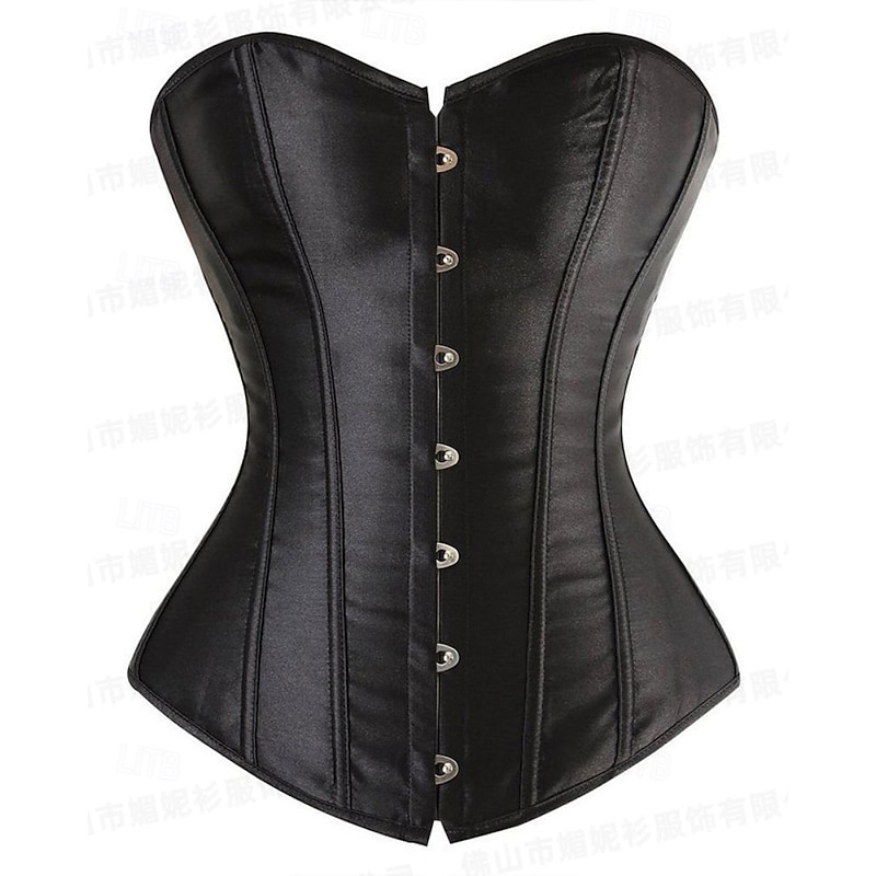 Women's Corset Shapewear Waist Cincher Shapewear Sexy Corset Fashion Sexy Pure Color Irregular Hem Backless Vacation Street Date Sleeveless Cold Shoulder Black White Spring Fall Tailored Fit