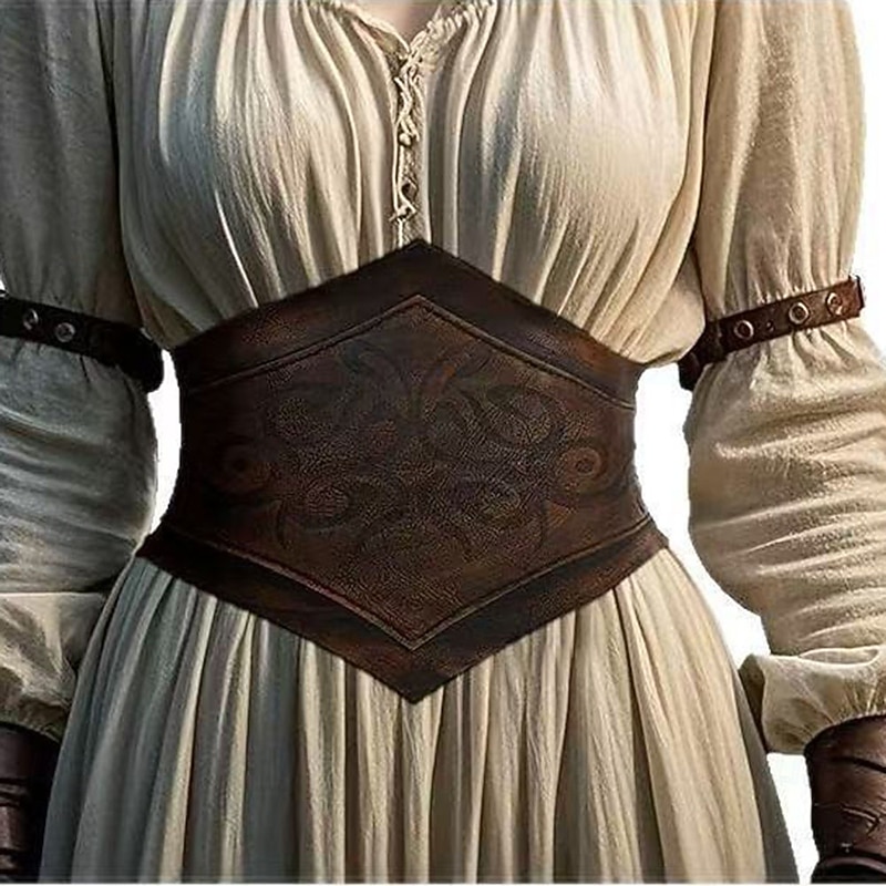 Retro Vintage Medieval Renaissance Waist Belt Warrior Viking Celtic Knight Fancy Dress Unisex Halloween Carnival Performance LARP Ren Faire Adults Belt All Seasons3