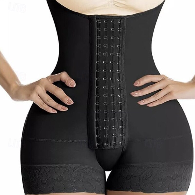 Women's Corset Shapewear Waist Cincher Shapewear Onesie Sexy Corset Fashion Sexy Pure Color Adjustable Backless Vacation Street Date Sleeveless U Neck Black Spring Fall Tailored Fit2