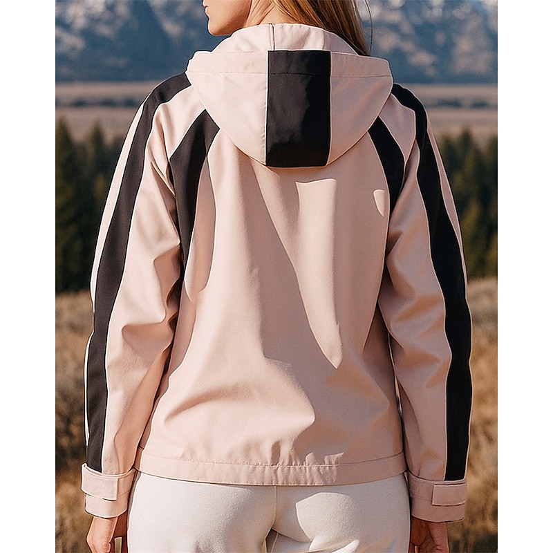 Women's Outdoor Jacket Hiking Jacket waterproof jacket Outdoor Waterproof Windproof Quick Dry Lightweight Hiking Outfits Hiking Clothes Spring Autumn / Fall Jacket Fishing Climbing Camping / Hiking2