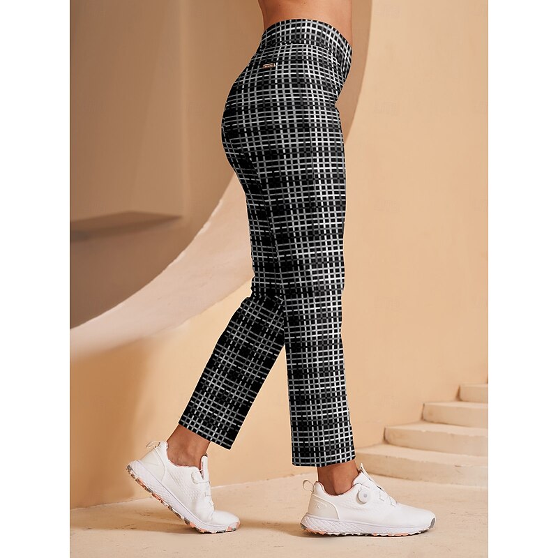 Women's Golf Pants Dark Green Pants / Trousers Ladies Golf Attire Clothes Outfits Wear Apparel2