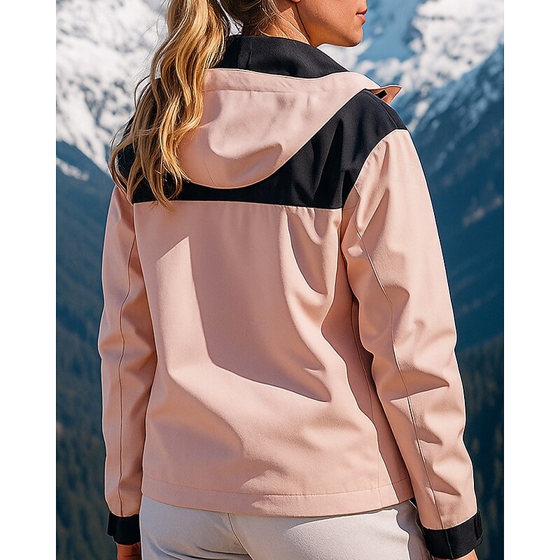 Women's Hiking Jacket Thermal Jacket 3 in 1 Jacket Outdoor Thermal Waterproof Windproof Warm Hiking Outfits Hiking Clothes Winter Autumn / Fall Top Fishing Camping / Hiking / Caving Running Patchwork3