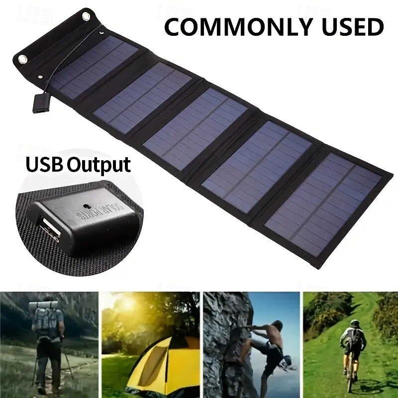 Solar Folding Bag USB Solar Panel Portable Solar Panel Outdoor Power Charger