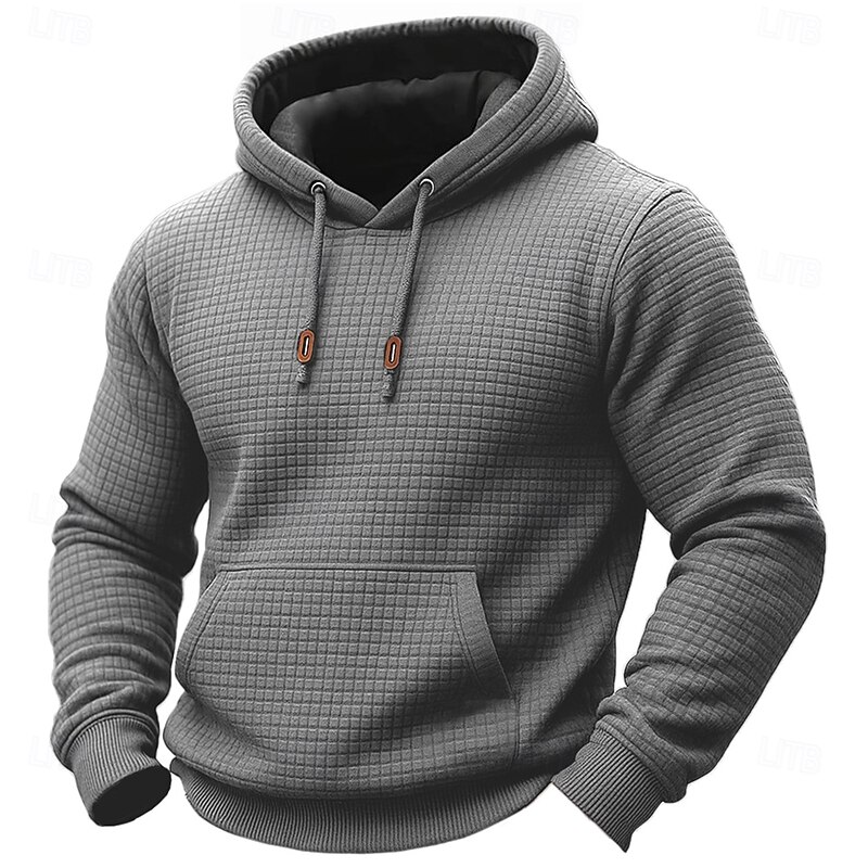 Men's Hoodie Full Zip Hoodie Black Khaki Light Grey Dark Gray Hooded Plain Zipper Pocket Work Sports & Outdoor Casual Streetwear Cool Casual Fall Spring &  Fall Clothing Apparel Hoodies Sweatshirts2