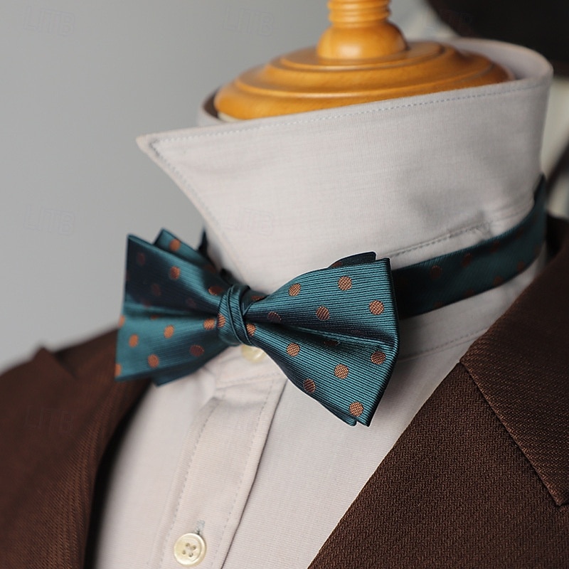 Men's Neckties Dot Wedding Party Daily Wear