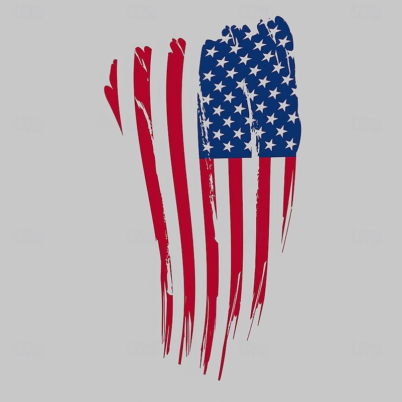 Men's American US Flag Hoodie Sweatshirt Fashion Daily Hooded Outdoor Home Black White Drawstring Fall Winter Designer3