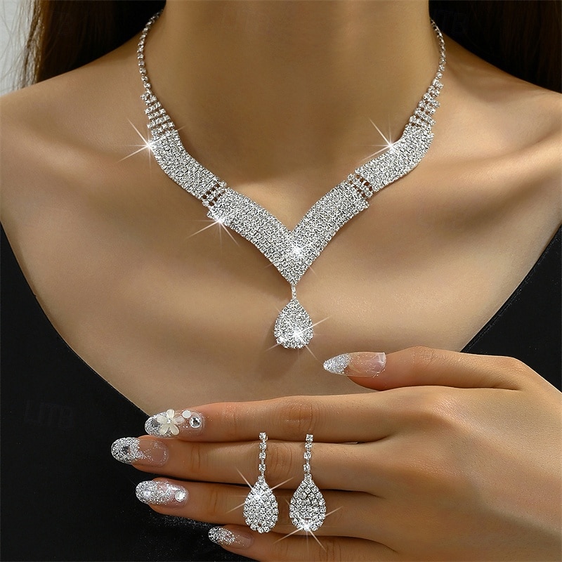 3pcs Necklace For Women's Street Gift Daily Alloy Classic